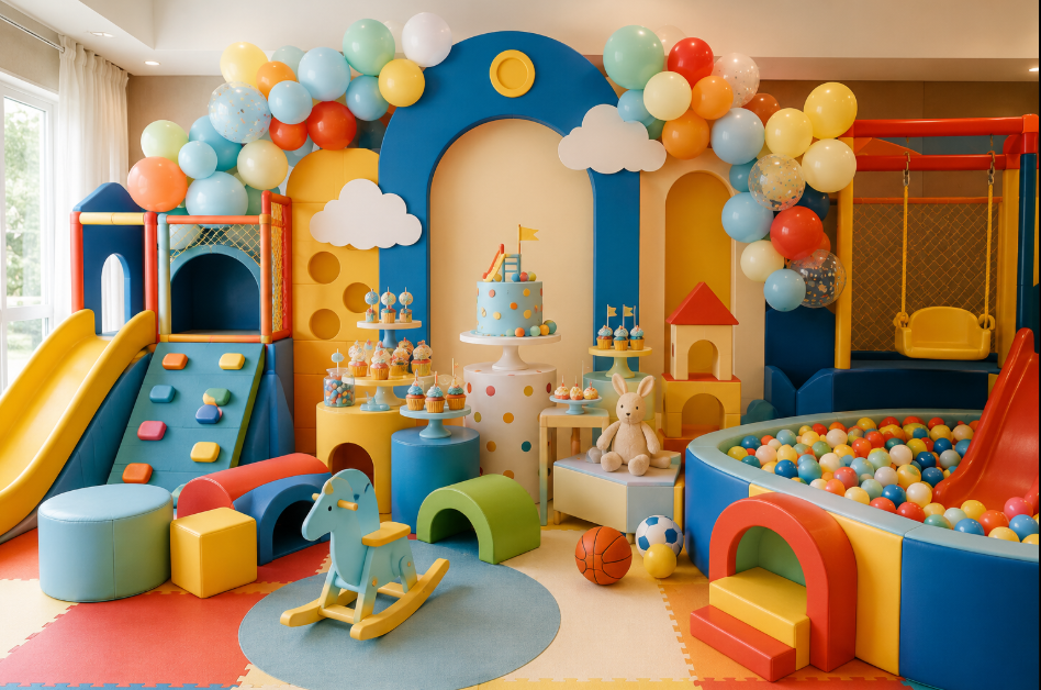 Ide Birthday Party Anak Tema Playground, Seru, Colorful, dan Bikin Si Kecil Betah Main Seharian 3 kids party